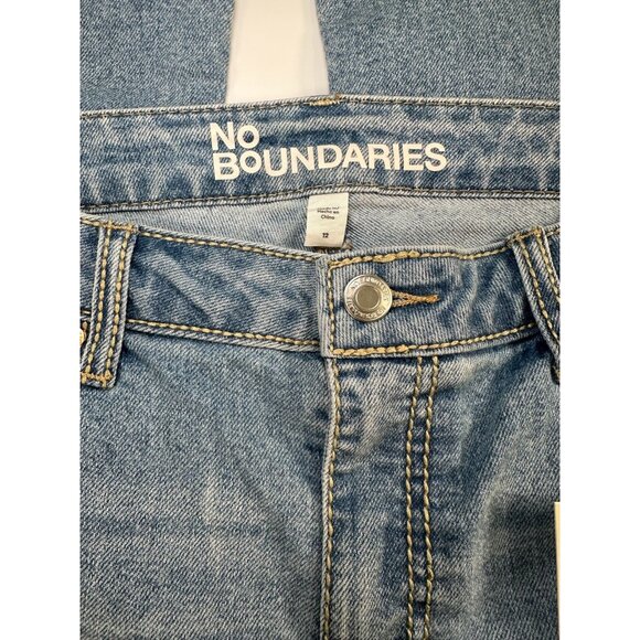No Boundaries Women’s Bootcut Jeans Stonewashed Denim Blue Size 12 - Picture 4 of 7